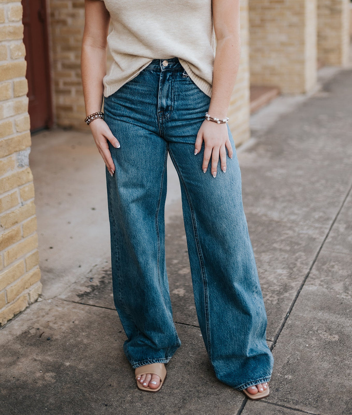 The Head Turner High Rise Wide Leg Hush DP263554S - Southern Soule Designs
