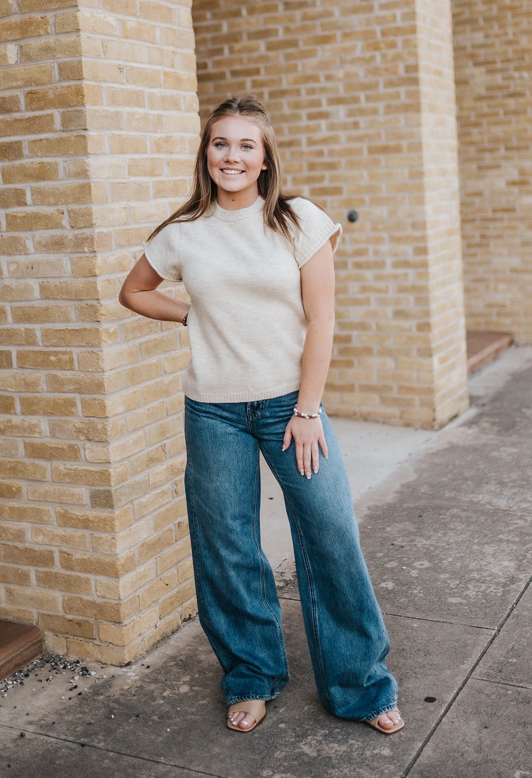 The Head Turner High Rise Wide Leg Hush DP263554S - Southern Soule Designs