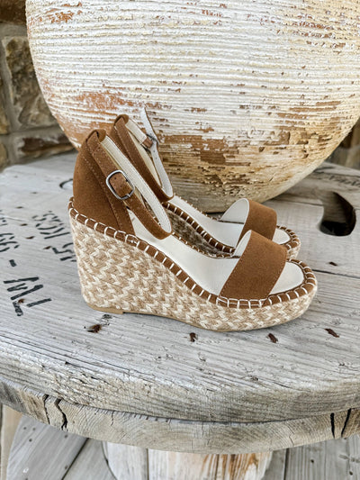 The Madrid Brown Wedge - Southern Soule Designs