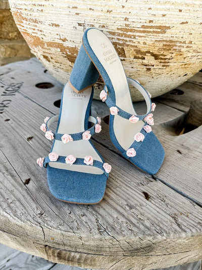 The Nia Denim Heel - Southern Soule Designs