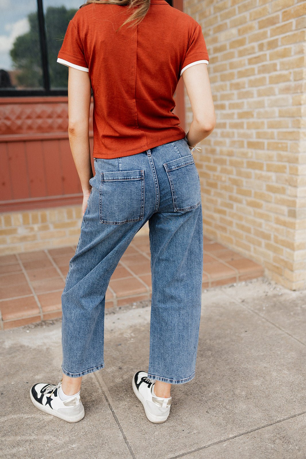 The Off Duty Bowed Ankle Breakpoint Jeans DP263158 - Southern Soule Designs
