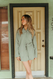 The Perfect Linen Shorts Avocado ZS252686 - Southern Soule Designs