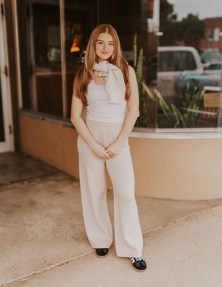 The Phoebe Beige Pants PM1128 - Southern Soule Designs