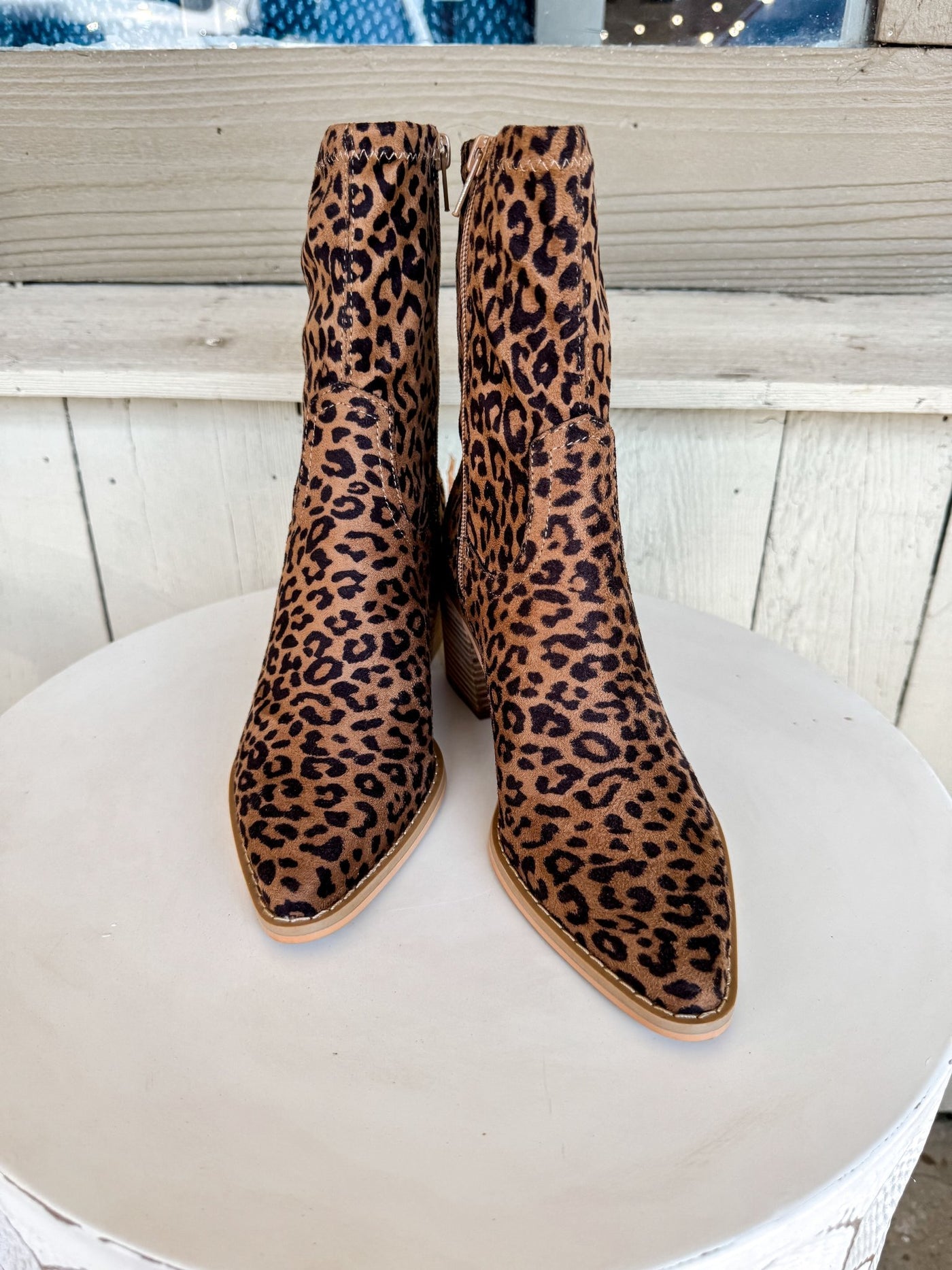 The Vienna Bootie Leopard Sleek - Southern Soule Designs