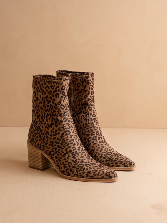 The Vienna Bootie Leopard Sleek - Southern Soule Designs