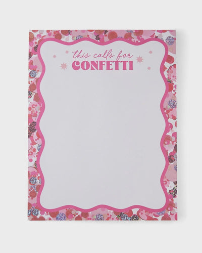 This Calls for Confetti Jumbo Notepad - Southern Soule Designs