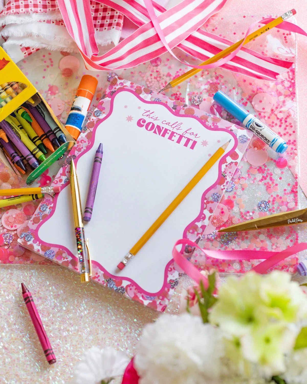 This Calls for Confetti Jumbo Notepad - Southern Soule Designs