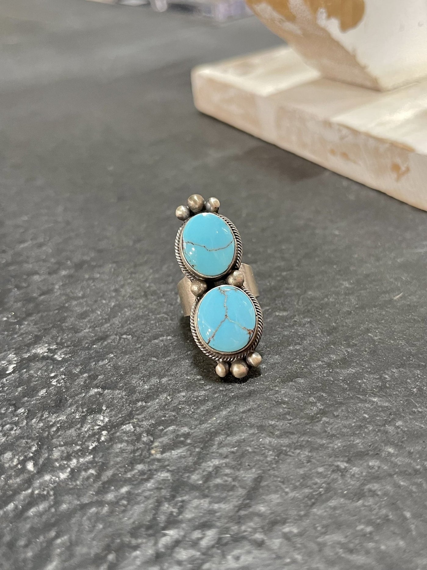 Timothy Yazzie Double Circle Ri - Southern Soule Designs