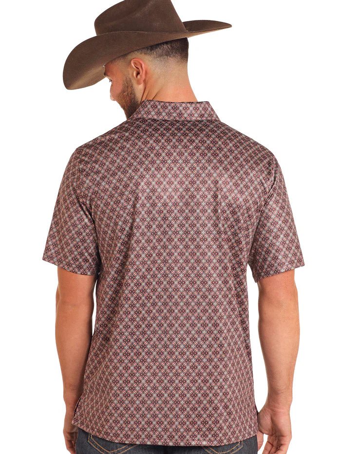 TM51T04915 Burgundy Polo Snap - Southern Soule Designs
