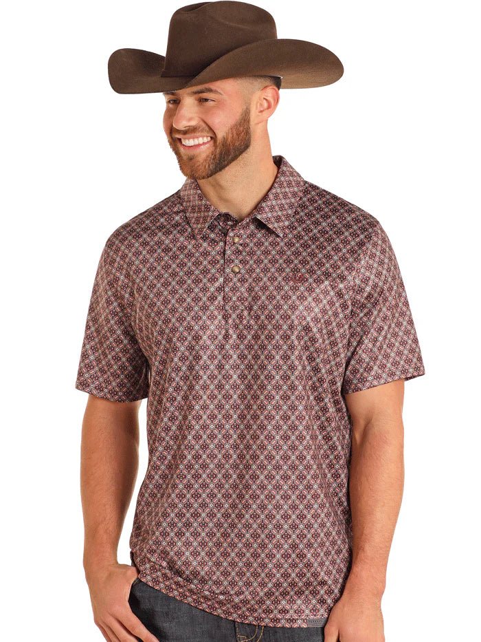 TM51T04915 Burgundy Polo Snap - Southern Soule Designs