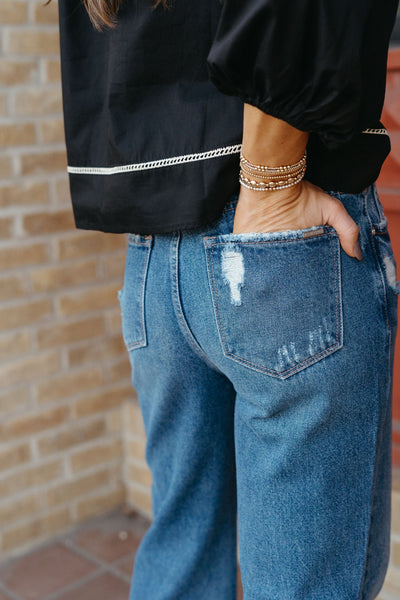 High Rise Relaxed Boot Cut Jean P1644