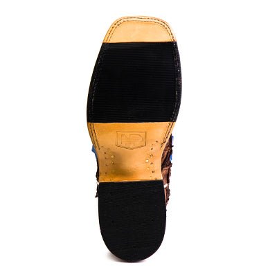 Top Hand Collection Pirarucu & Royal Blue Boot - Southern Soule Designs