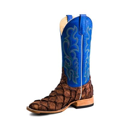 Top Hand Collection Pirarucu & Royal Blue Boot - Southern Soule Designs