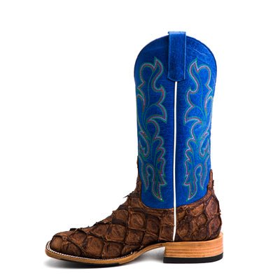 Top Hand Collection Pirarucu & Royal Blue Boot - Southern Soule Designs