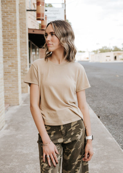 Tourist Tee Desert Tan ZT253913 - Southern Soule Designs