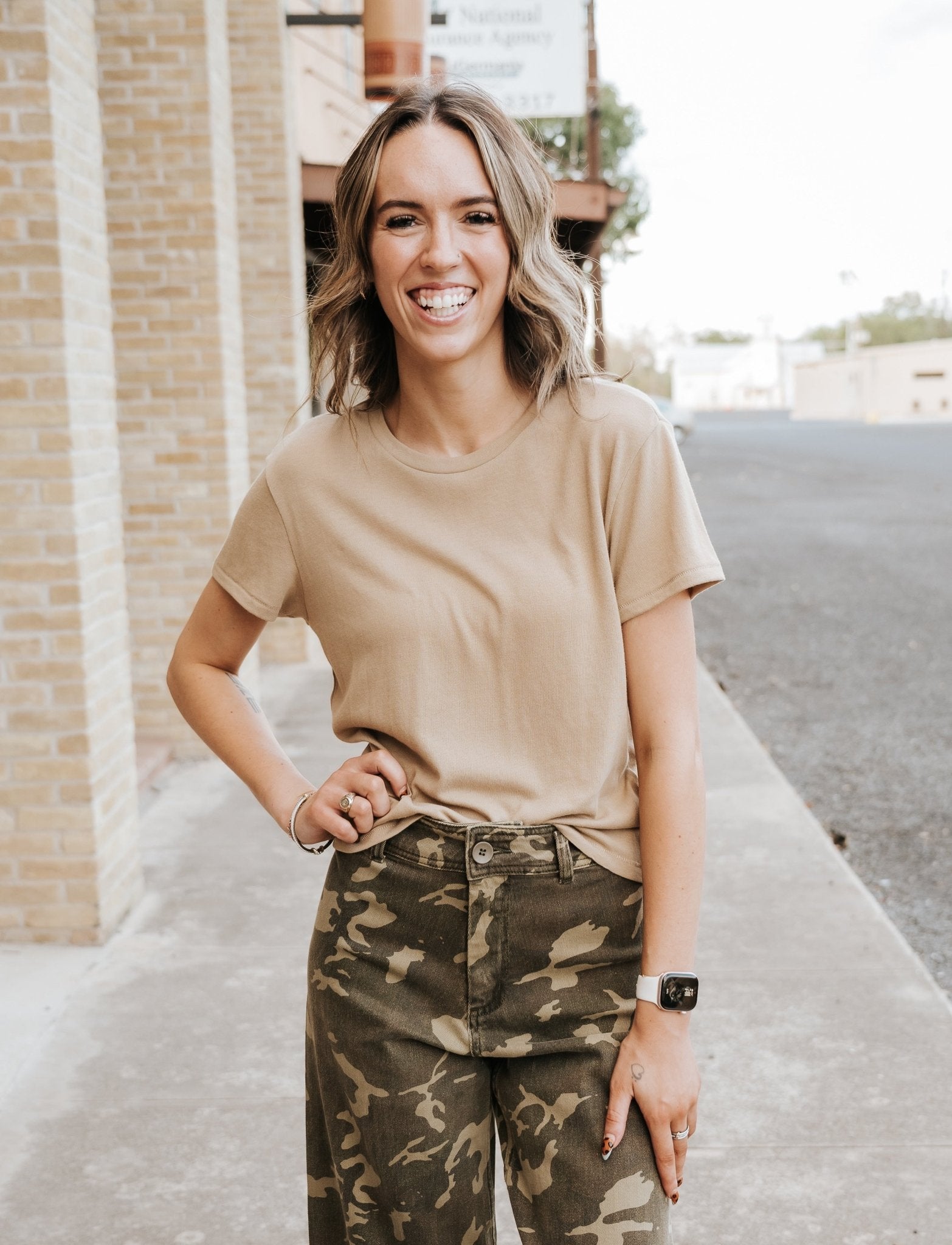 Tourist Tee Desert Tan ZT253913 - Southern Soule Designs