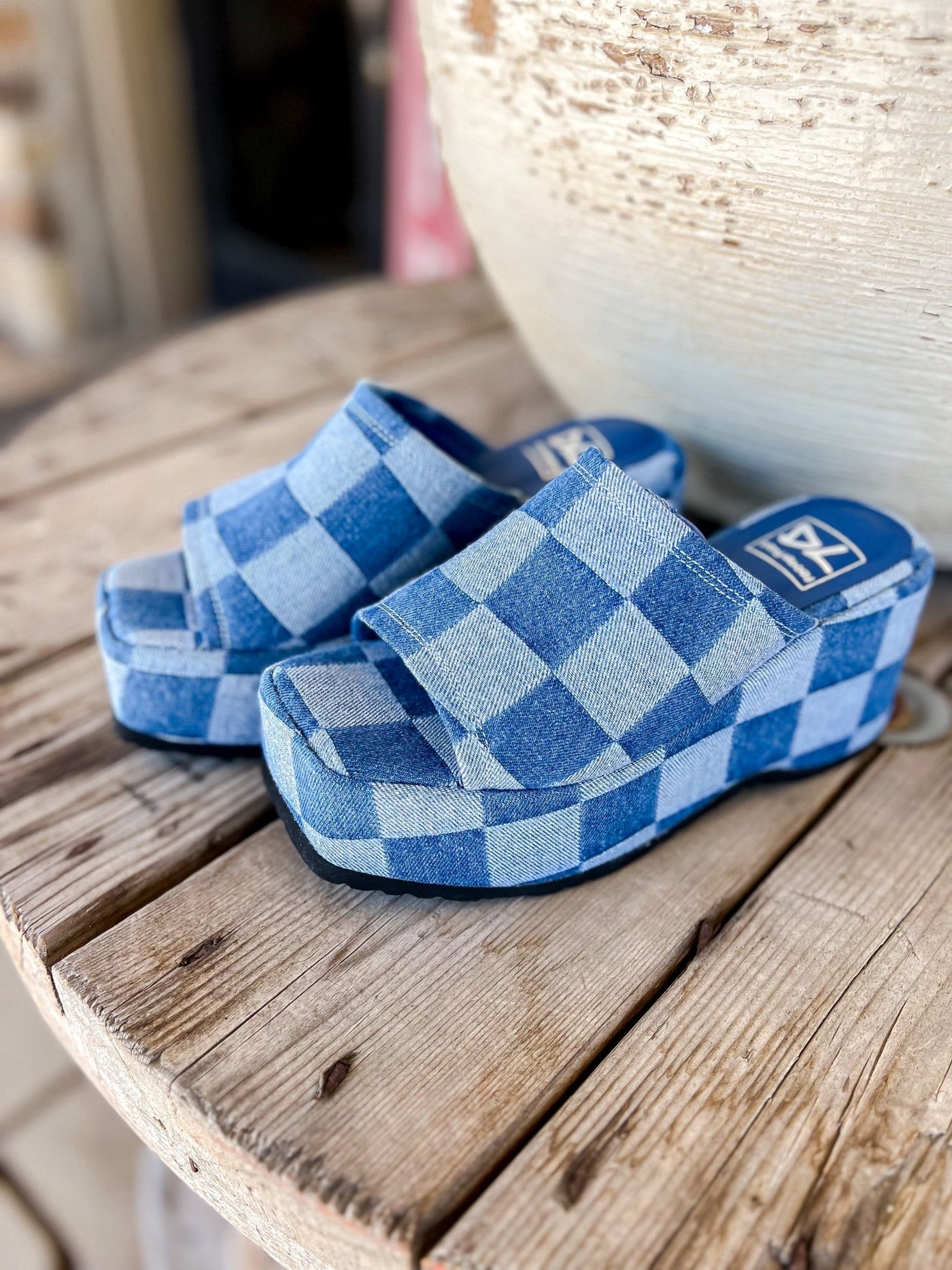 Trighton Denim Platform Sandal - Southern Soule Designs