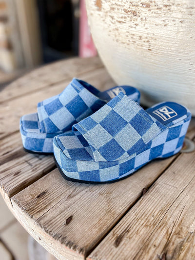 Trighton Denim Platform Sandal - Southern Soule Designs