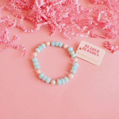 Turks Pearl Gemstone Bracelet - Southern Soule Designs