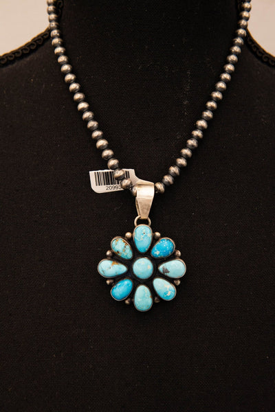 Turq Cluster Pendant - Southern Soule Designs
