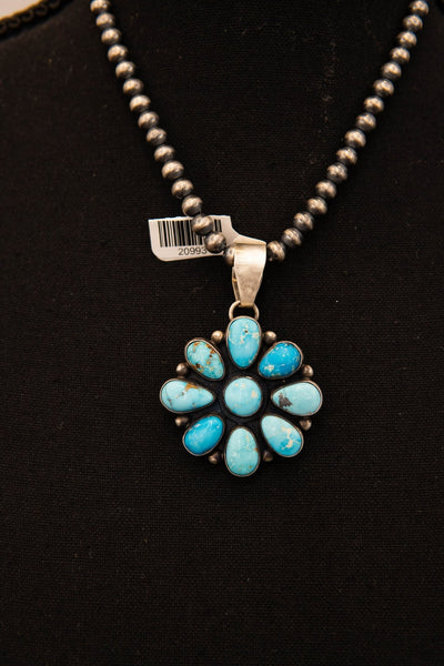Turq Cluster Pendant - Southern Soule Designs