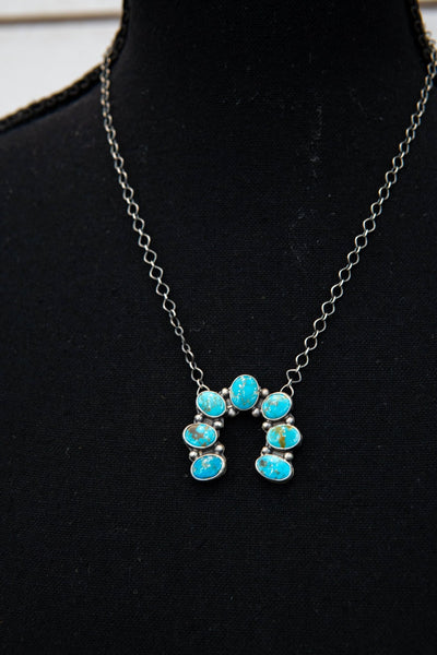 Turq Horseshoe Neck w/ Chain - Southern Soule Designs
