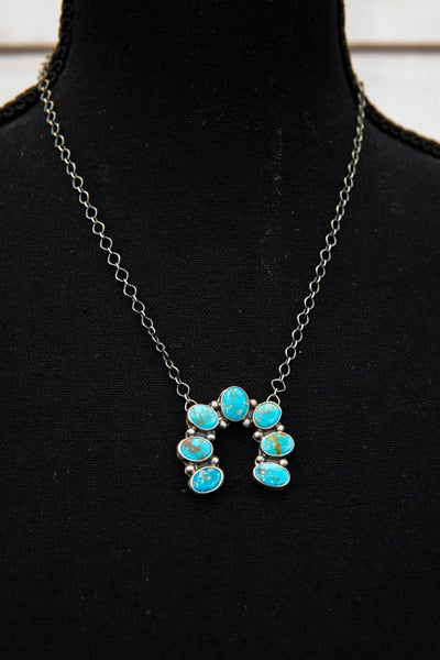 Turq Horseshoe Neck w/ Chain - Southern Soule Designs