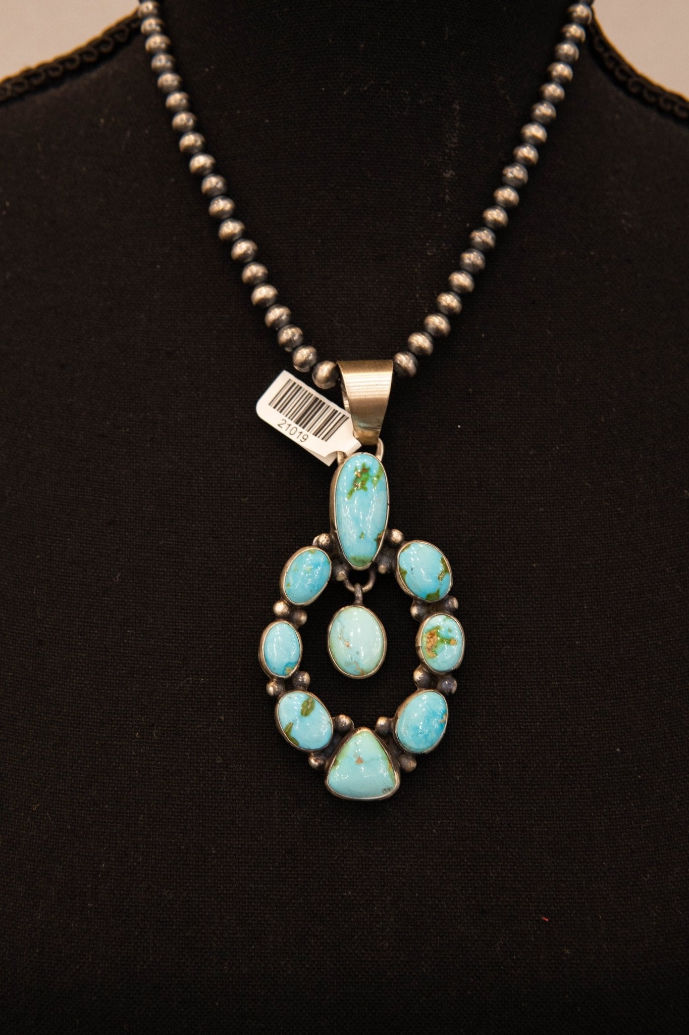 Turq Open Oval Pendant - Southern Soule Designs