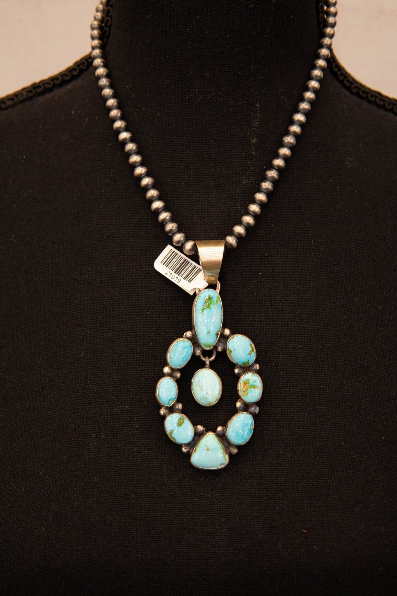 Turq Open Oval Pendant - Southern Soule Designs