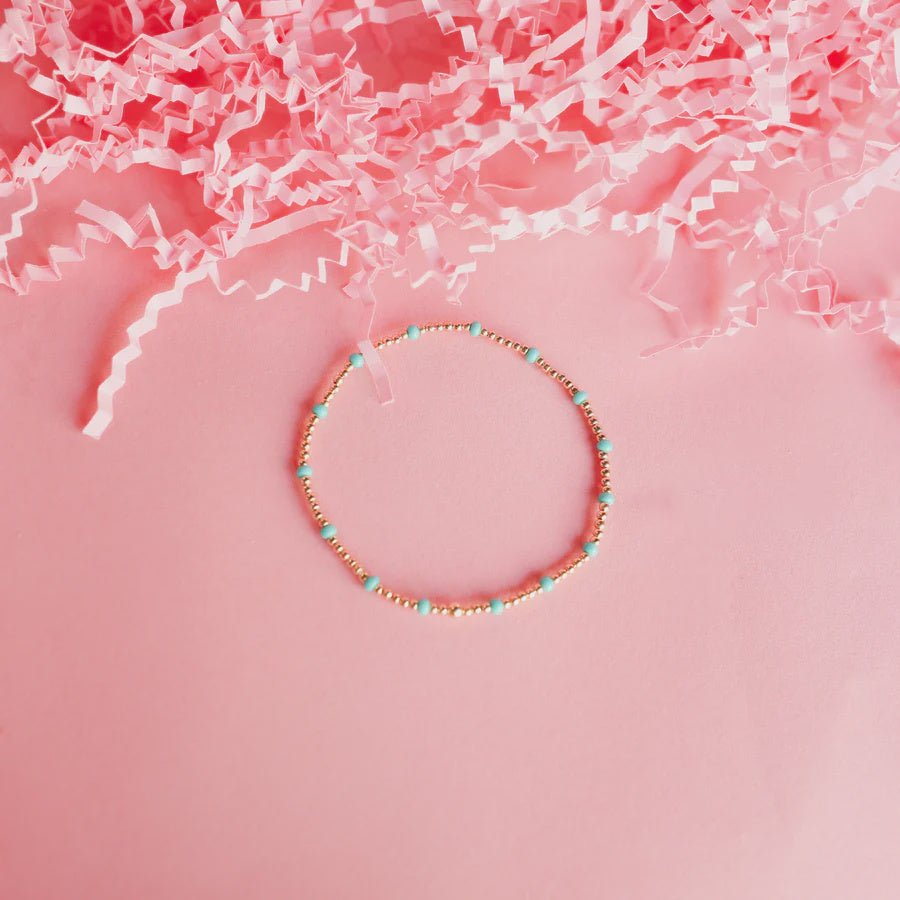 Turquoise Dainty Poppi Bracelet - Southern Soule Designs