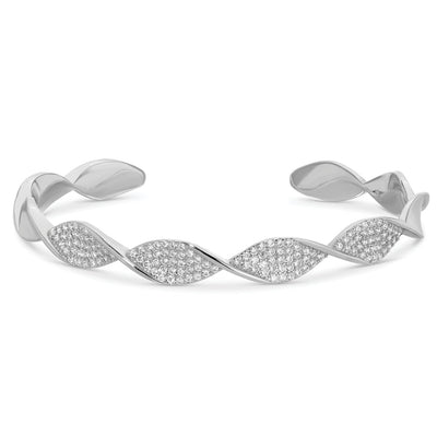 Twisted Pave Cuff Bracelet B7789 - Southern Soule Designs
