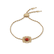 Ultra Mini Belt Buckle Gold Birthstone Bracelet - Southern Soule Designs