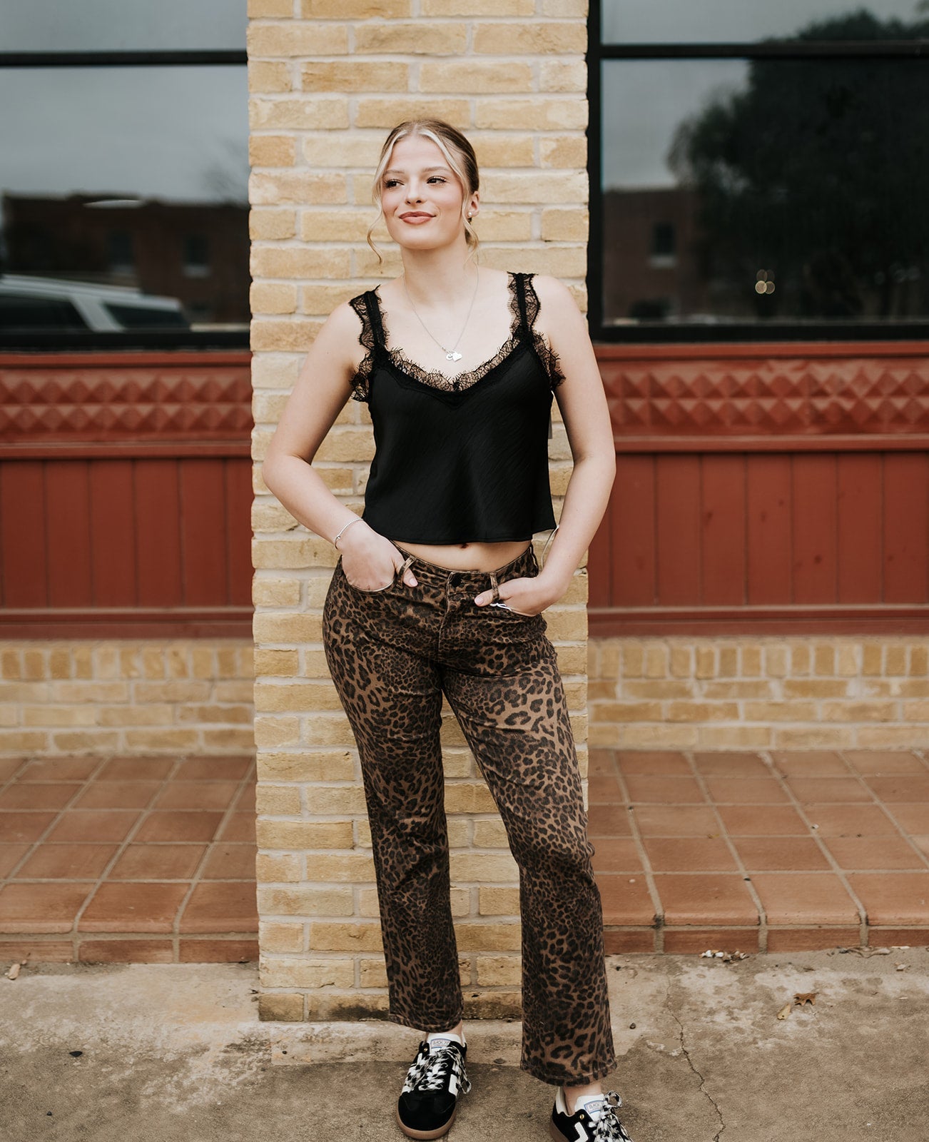 Uma Lace Satin Cami Black ZT254620 - Southern Soule Designs
