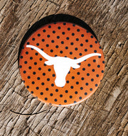 University of Texas Polka Dot Button - Southern Soule Designs