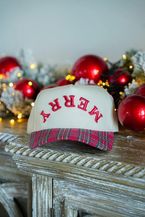 Upside Down Merry Canvas Cap - Southern Soule Designs
