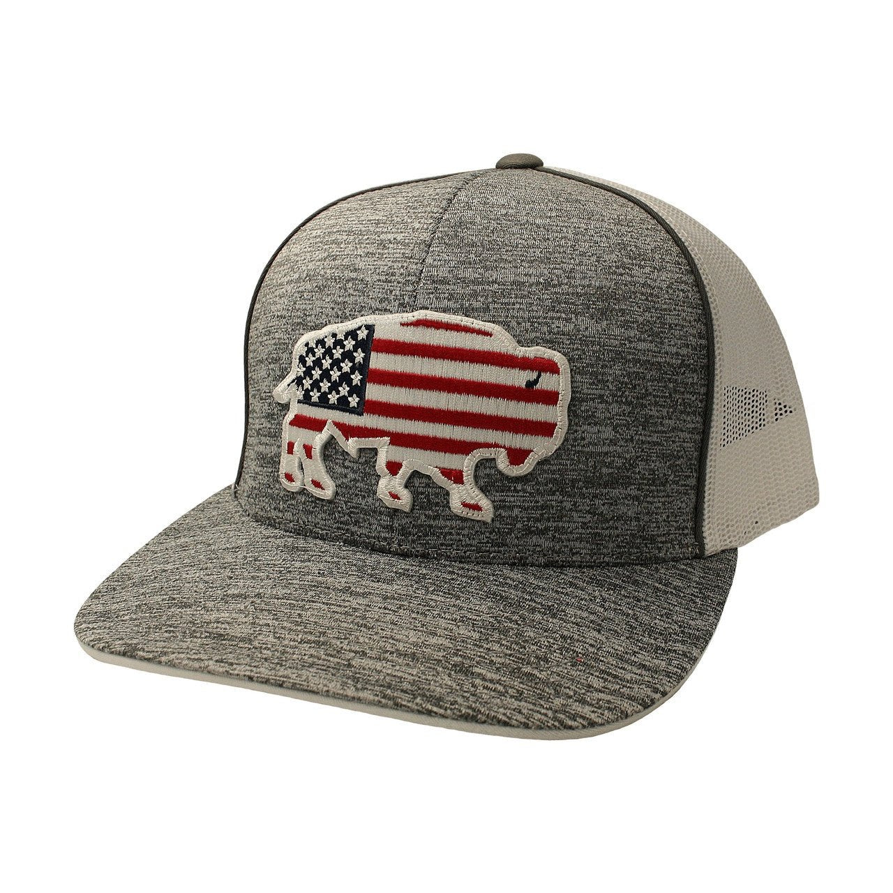 USA Buffalo Heather Grey/White Cap RDHC - 1 - Southern Soule Designs