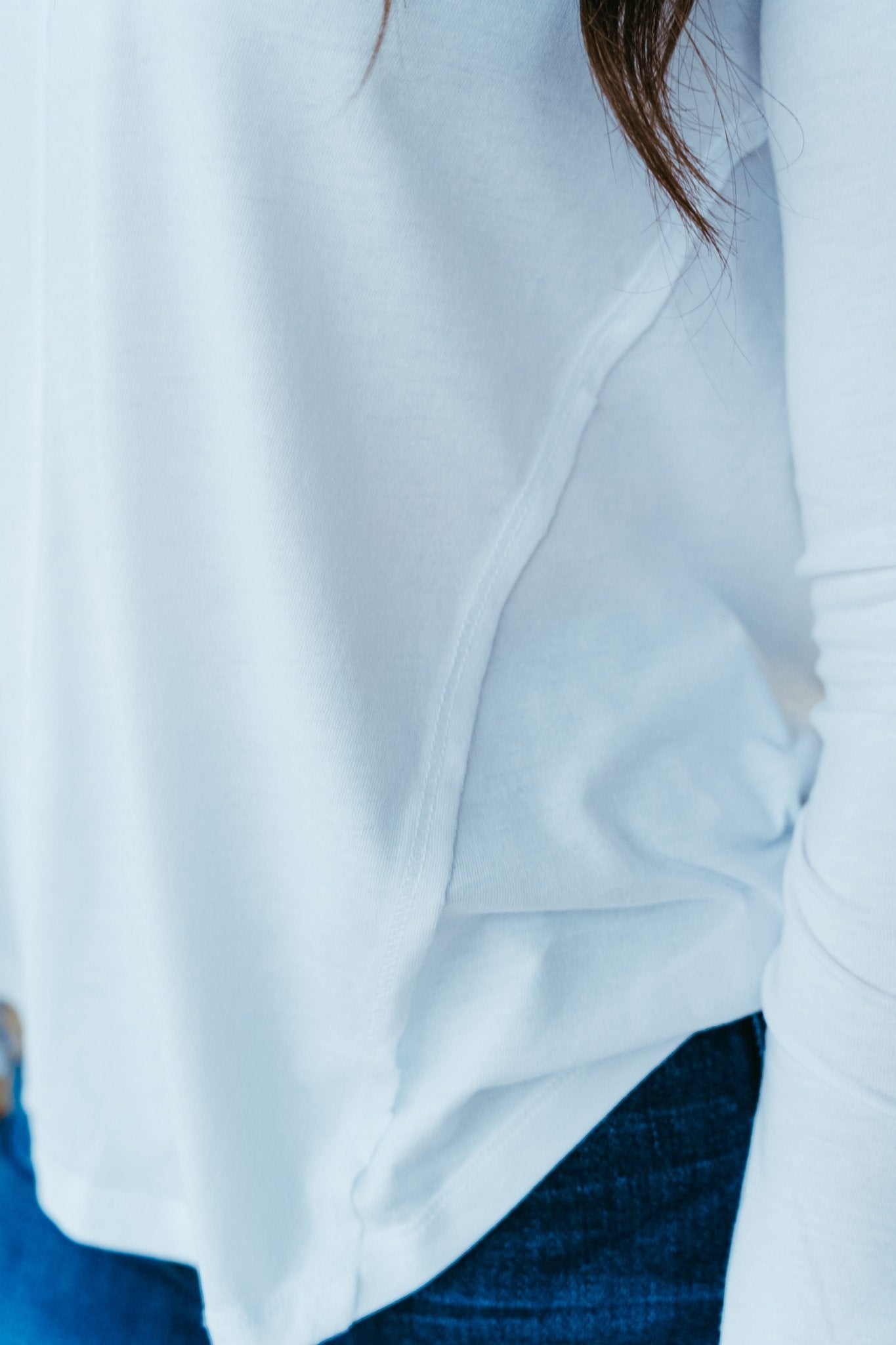 Vail Long Sleeve Tee White ZT251264 - Southern Soule Designs