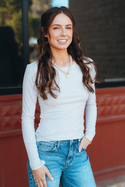 Variegated Layer Top Light Oatmeal Heather ZT244180 - Southern Soule Designs