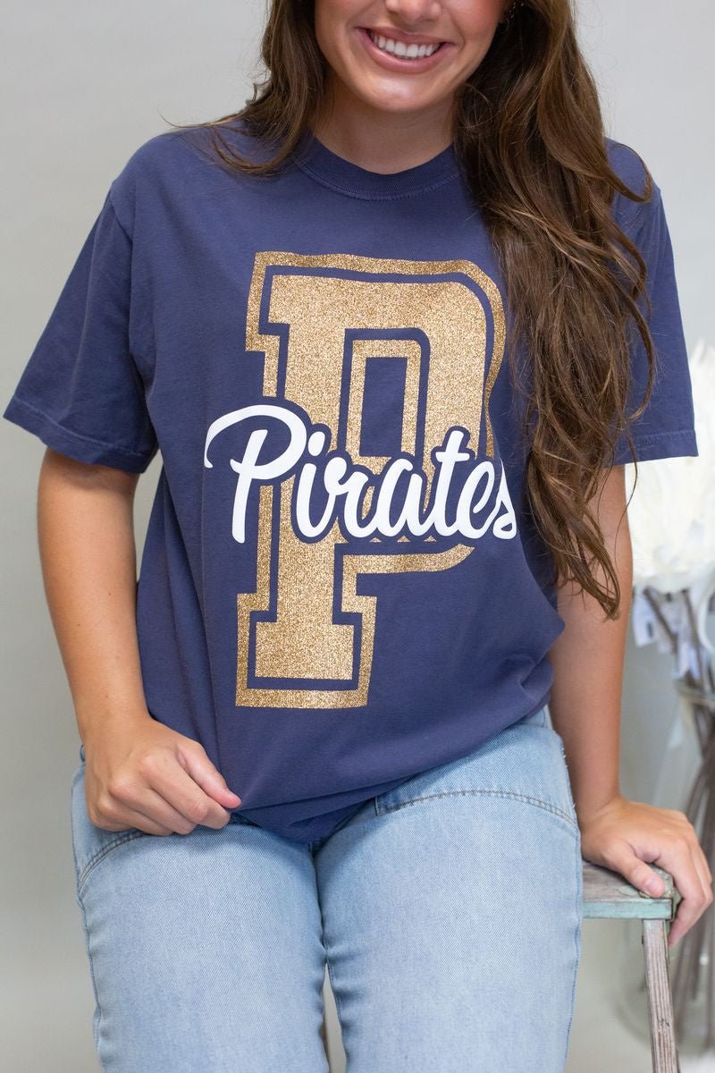 Varsity Letter Pirate T-Shirt - Southern Soule Designs