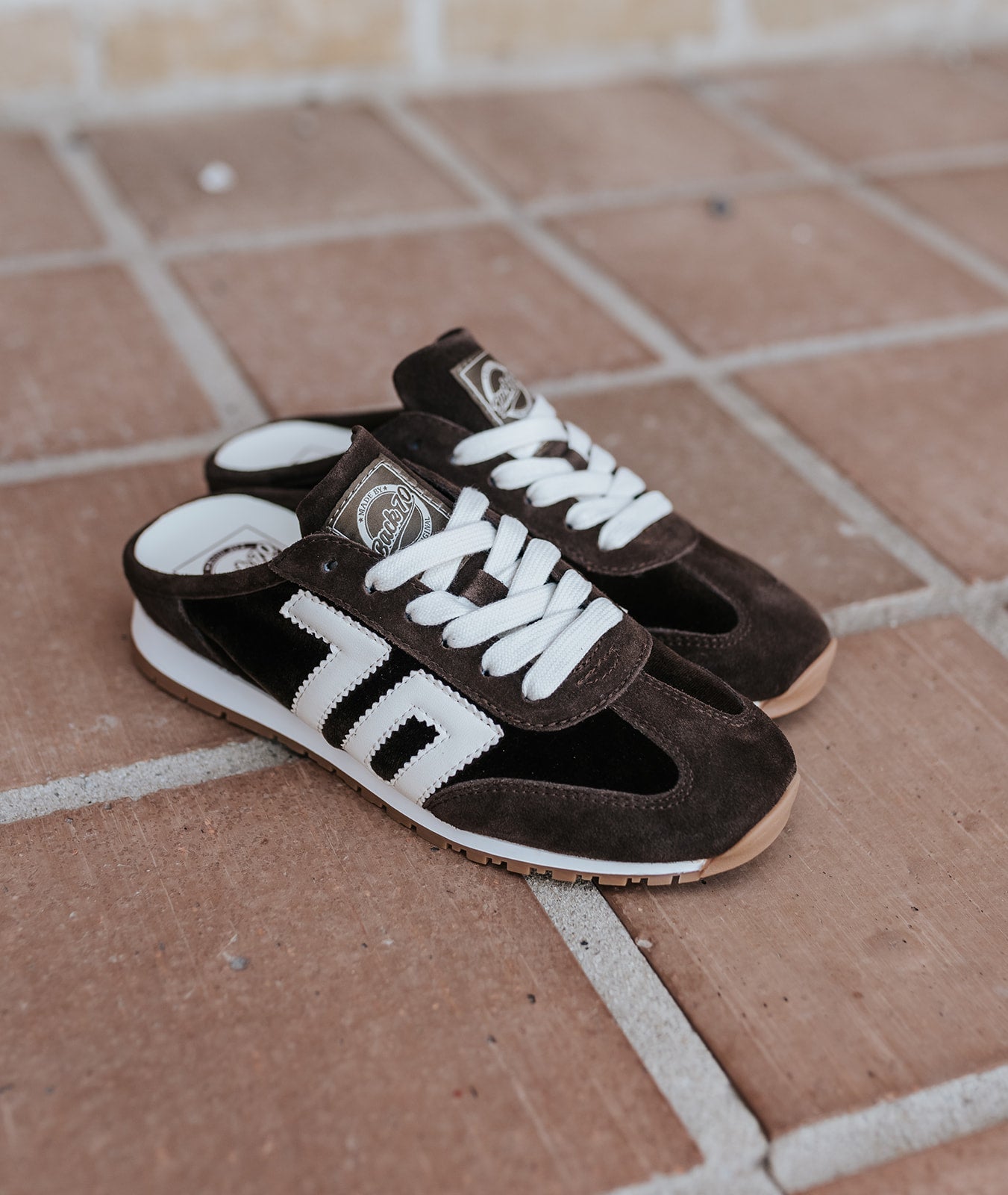 Venice W26 in Velvet Coffee Backless Sneakers - Southern Soule Designs