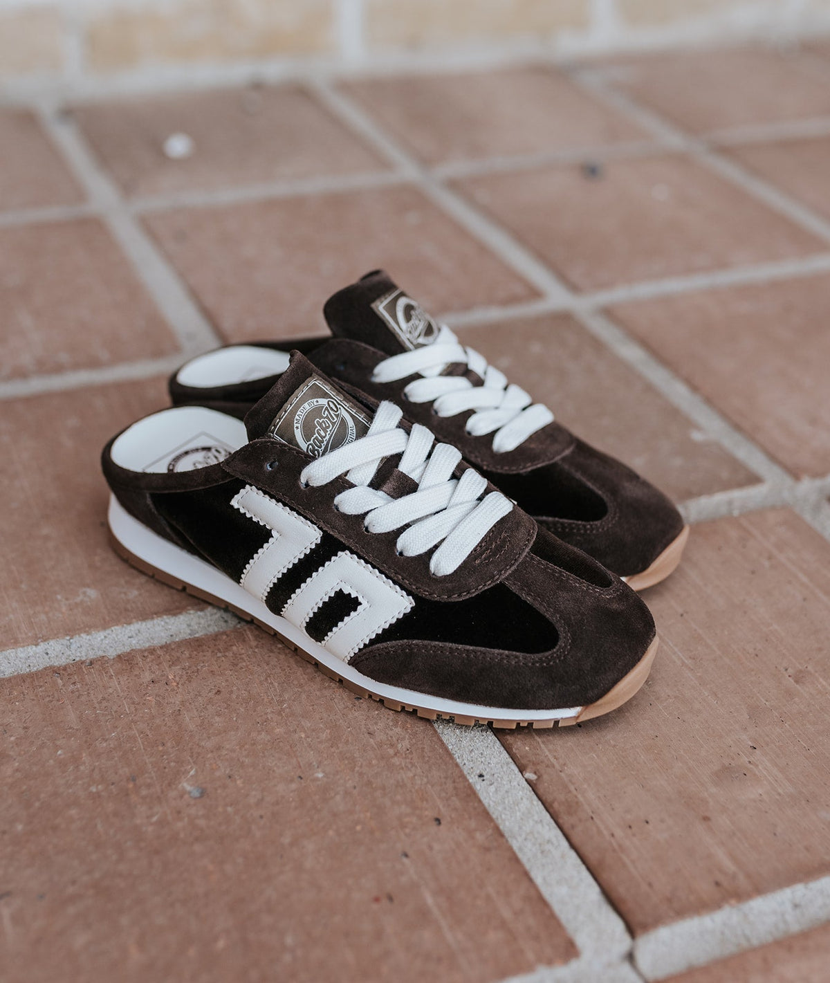 Venice W26 in Velvet Coffee Backless Sneakers - Southern Soule Designs