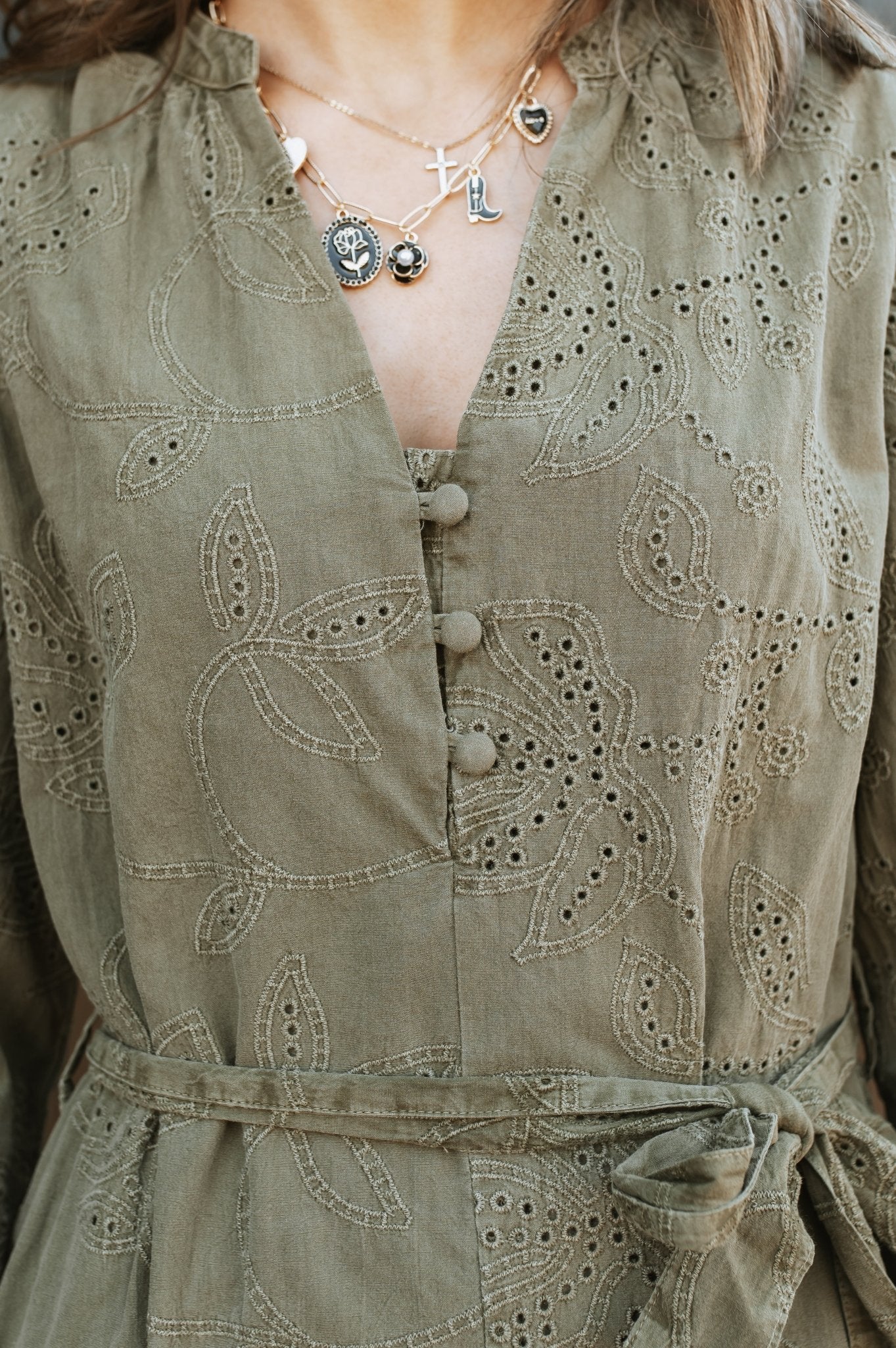 Vetiver Christine Dress - Southern Soule Designs