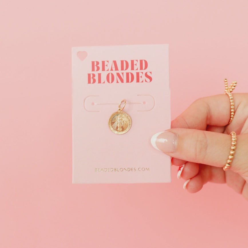 Virgin Mary Gold Charm - Southern Soule Designs