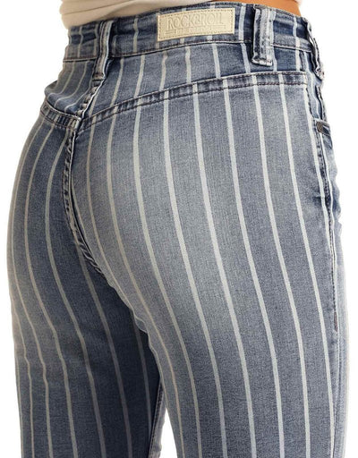 W8H2533 Striped High Rise Trsr - Southern Soule Designs