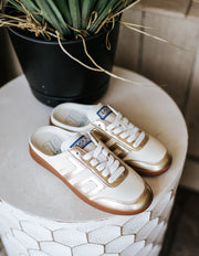 Easter in Metallic Gold Backless Sneaker