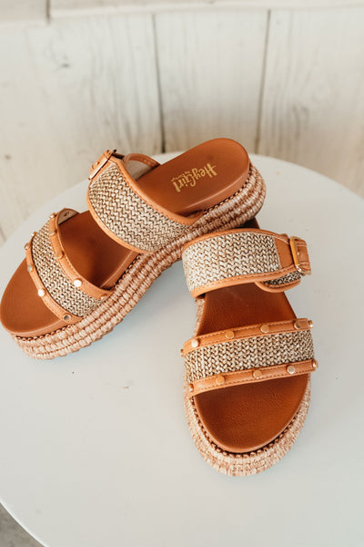 Walk of Shame Tan Raffia Sandal - Southern Soule Designs