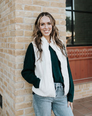 Washed Cream Hadley Vest - Southern Soule Designs