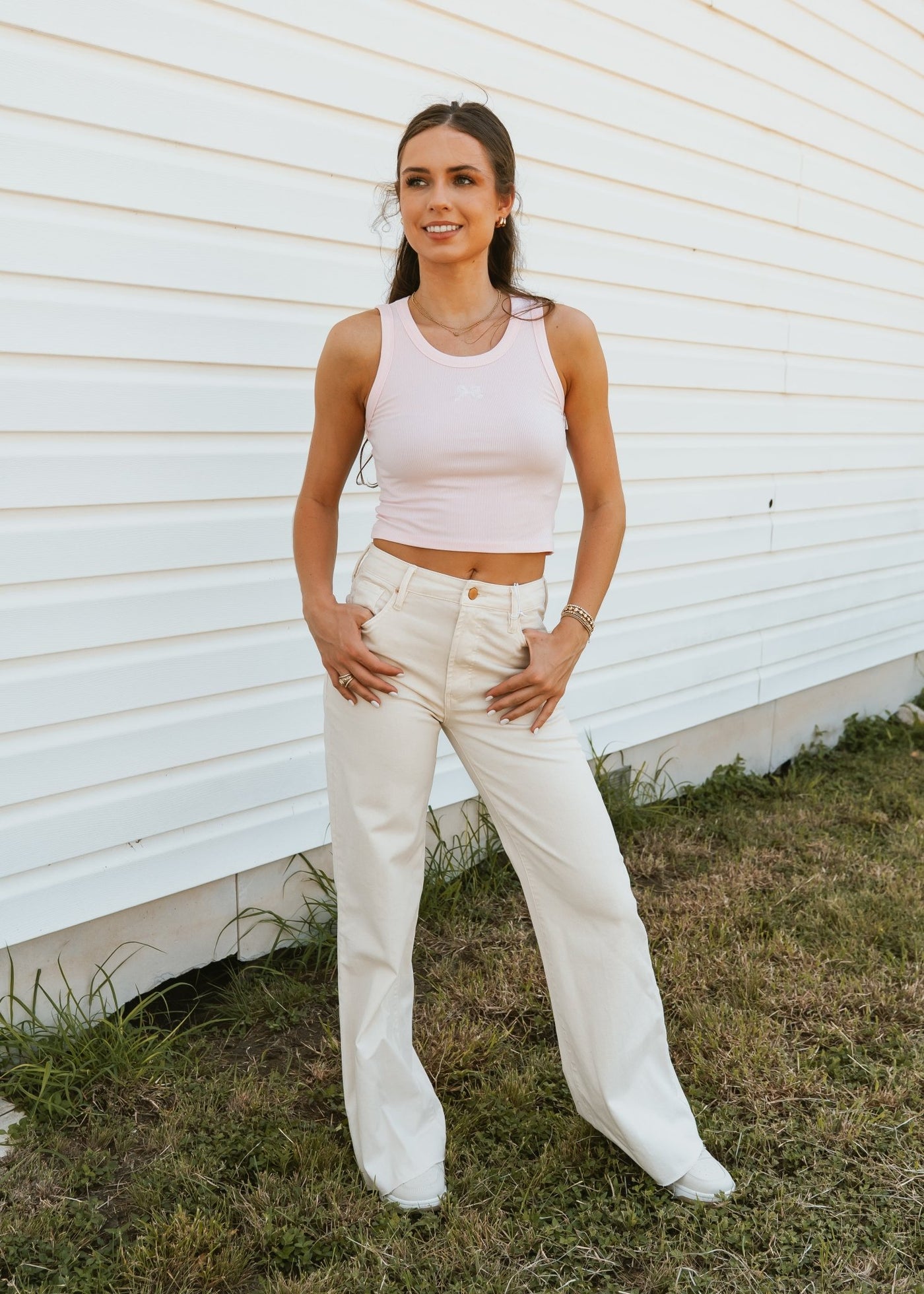 Wheat Fiona Wide Leg Jean - Southern Soule Designs