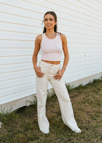 Wheat Fiona Wide Leg Jean - Southern Soule Designs