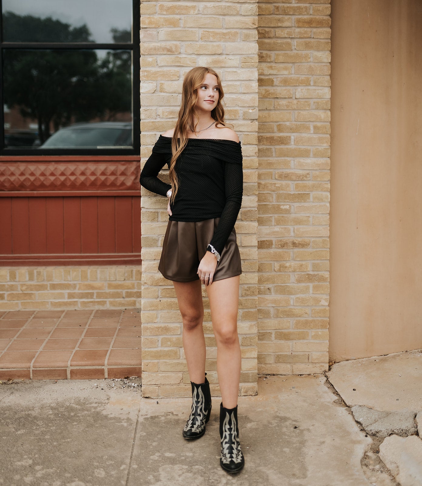 Whimsy Off Shoulder Mesh Top Black ZT254583 - Southern Soule Designs